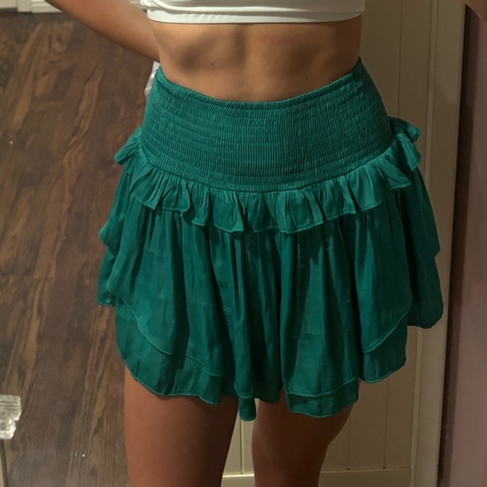 Do+Be green mini skirt